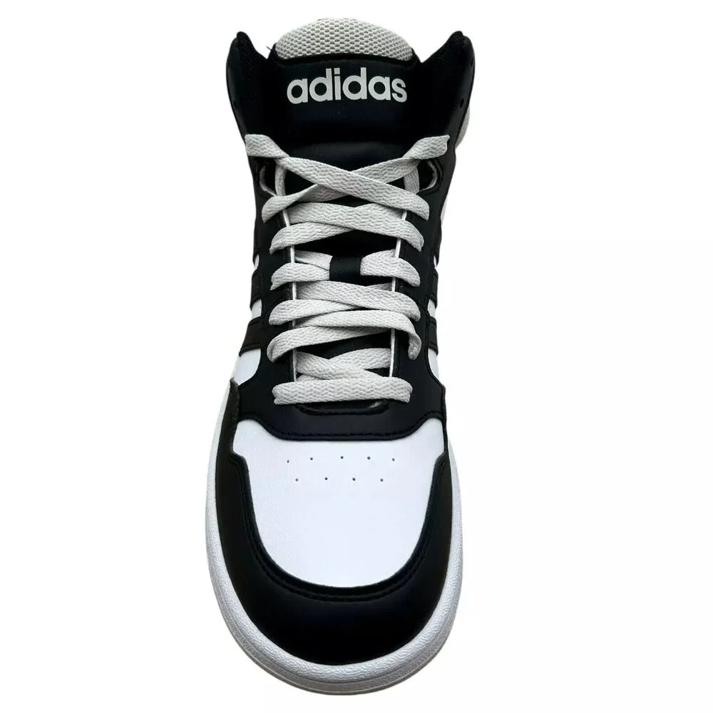 Adidas Hoops 3.0 Mid Top Youth Boys/Girls Basketball Sneaker Sz 5.5‎ Black/White